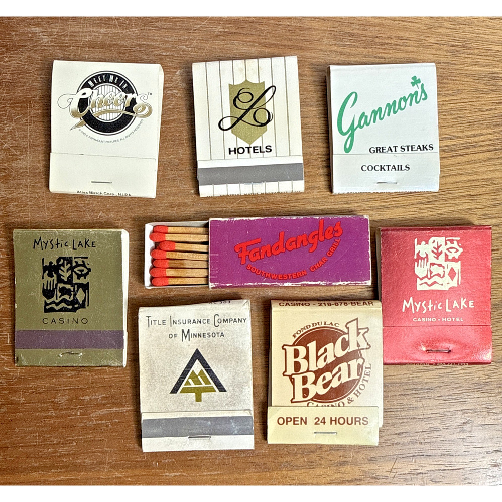 Vintage Minnesota Matchbook Lot Most Unused Leamington Hotel Restaurants Casino